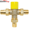 Gutentop 1 в. МИП термостатический Смесительный клапан с температуры Блокировка ручки для Ло-темп нагрева и распределения воды 
